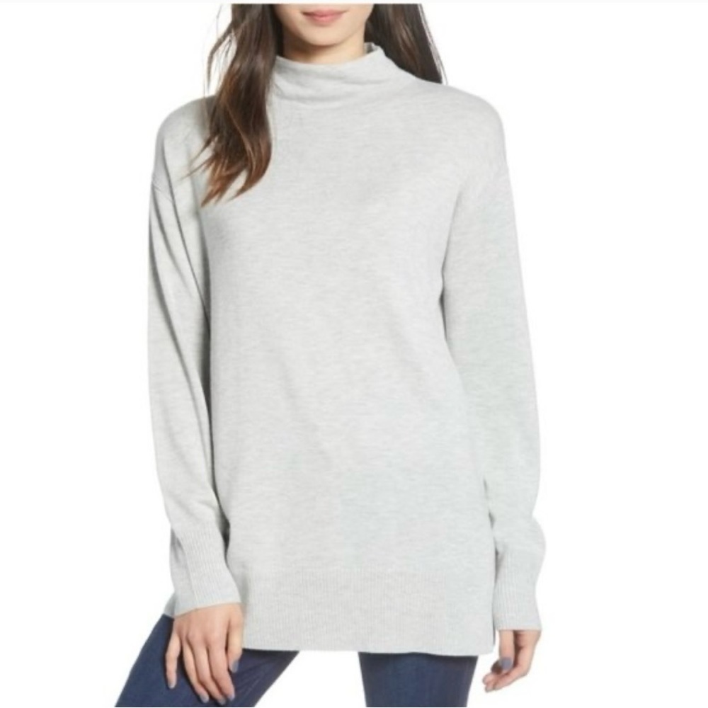 Chelsea28 Funnel Neck Tunic Sweater Size Medium